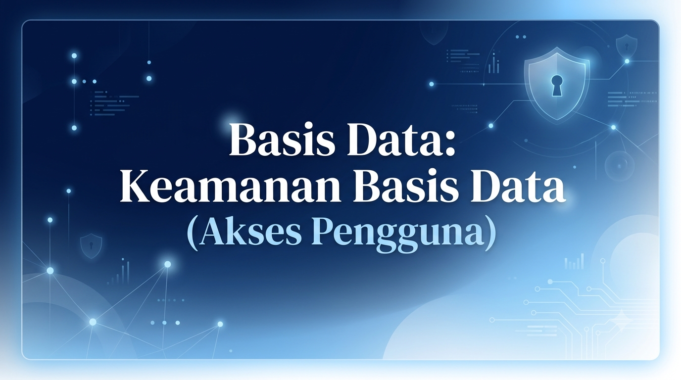 Basis Data: Keamanan Basis Data (Akses Pengguna)