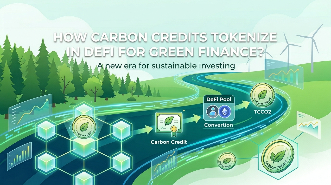 How carbon credits tokenize in DeFi for green finance?