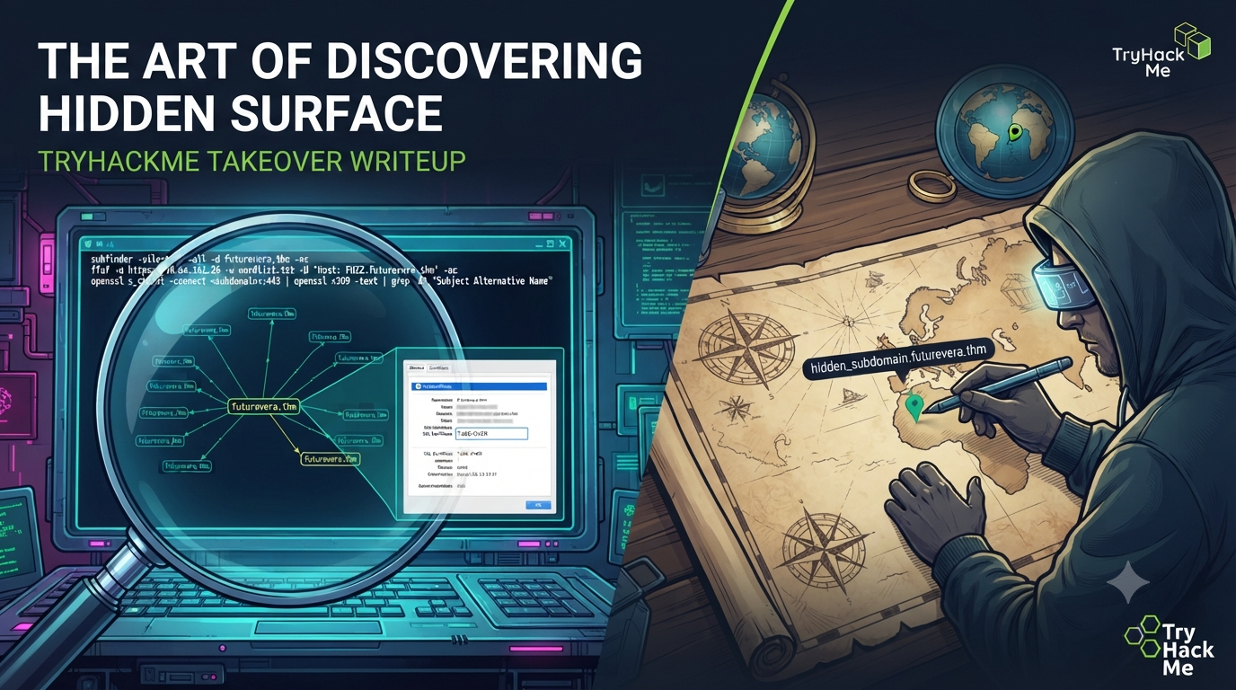 The Art of Discovering Hidden Surface: TryHackMe TakeOver Writeup