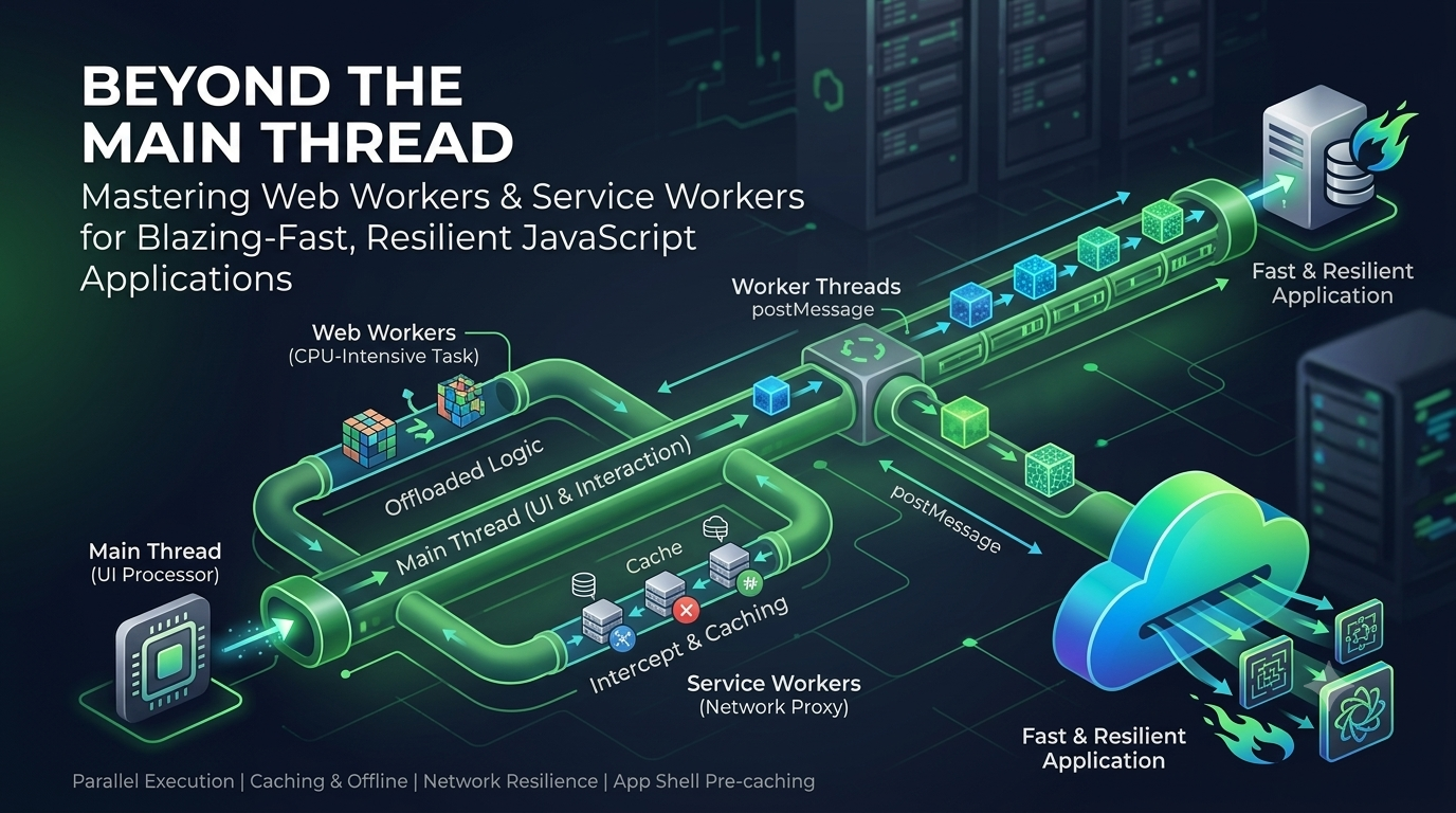 Beyond the Main Thread: Mastering Web Workers & Service Workers for Blazing-Fast, Resilient…