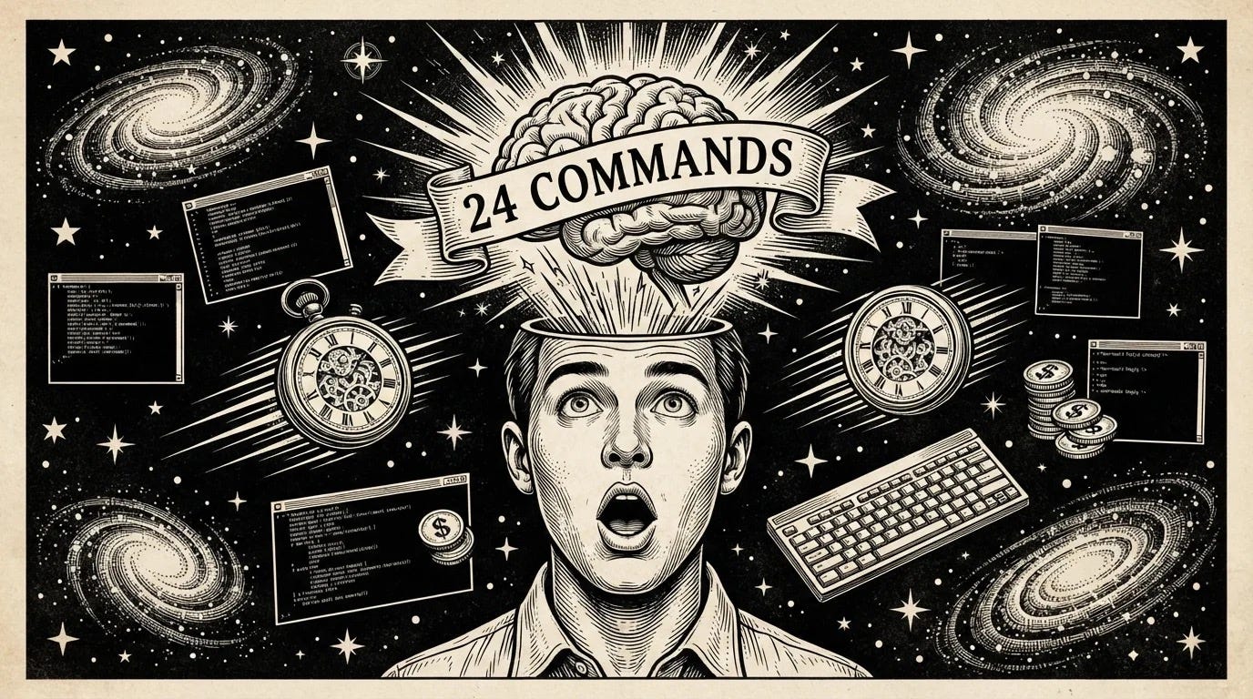 24 Claude Code Commands That Save Me 3 Hours Every Day