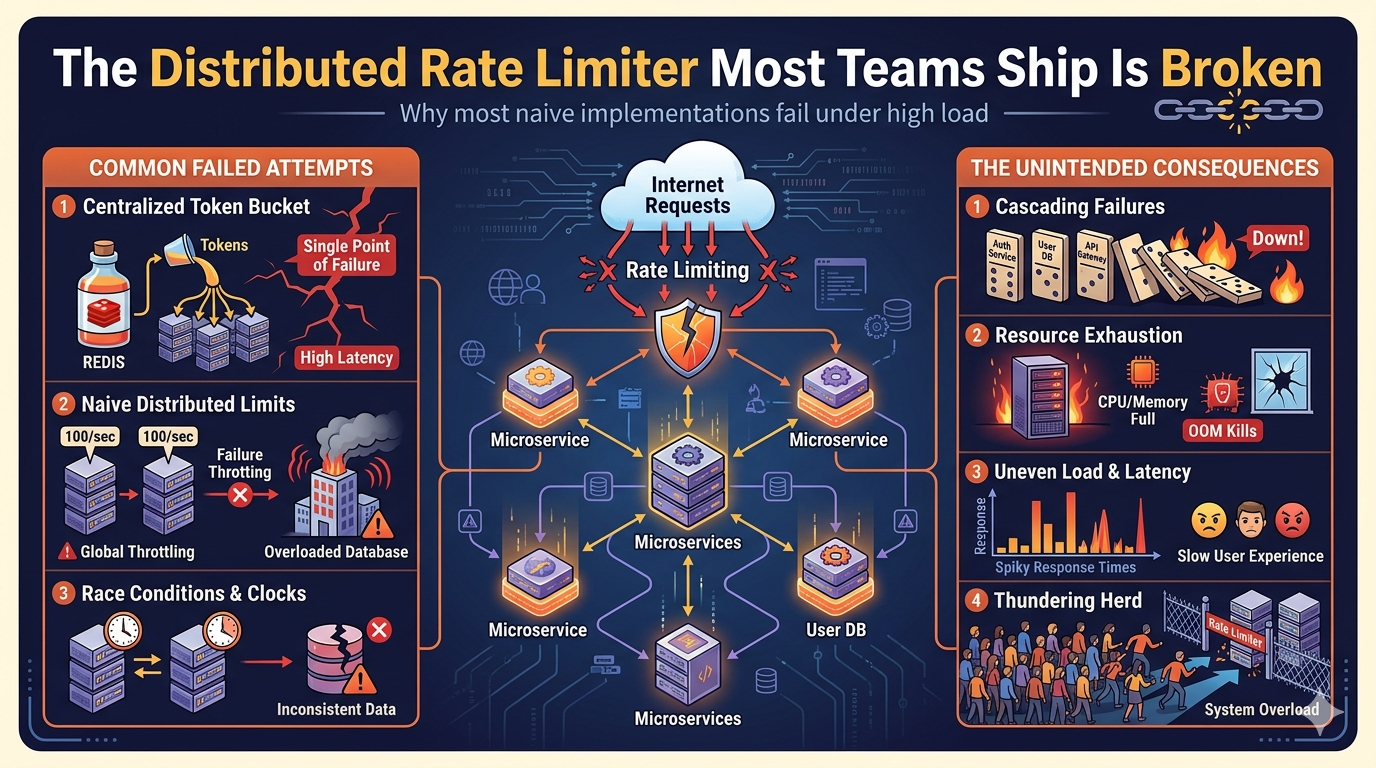 The Distributed Rate Limiter Most Teams Ship Is Broken
