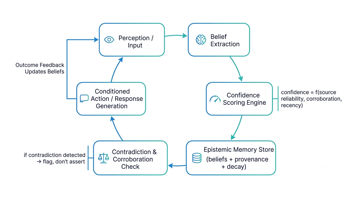 Epistemic Agents and Epistemic Memory: Teaching AI Systems to Know What They Know