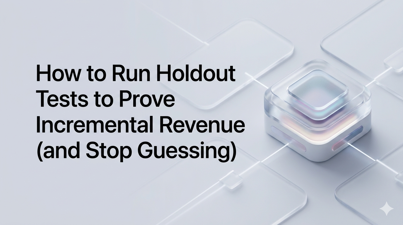 How to Run Holdout Tests to Prove Incremental Revenue (and Stop Guessing)