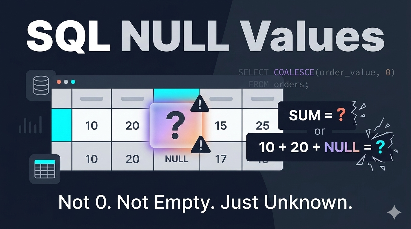 SQL NULL Values — Why They’re Confusing and How to Handle Them