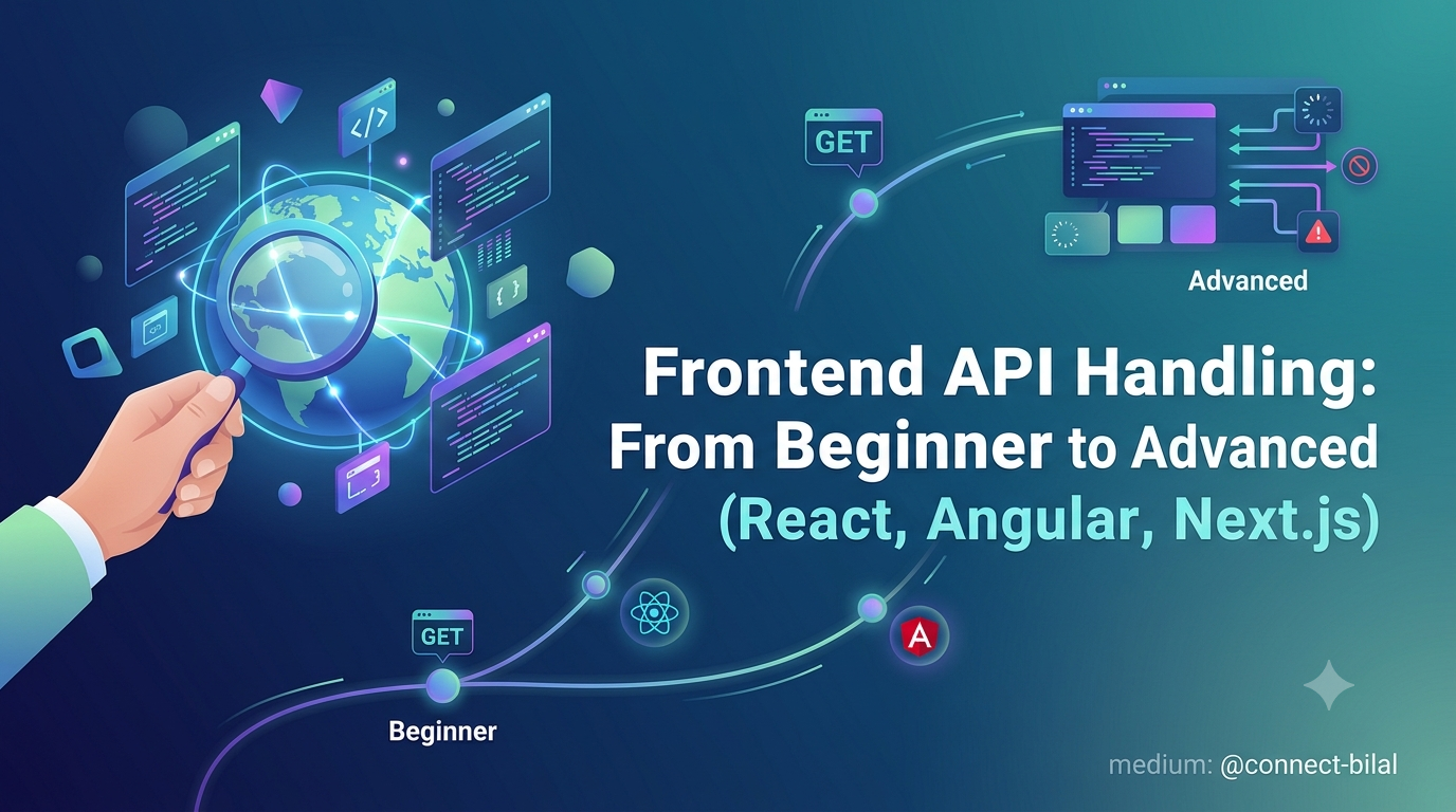 Frontend API Handling: From Beginner to Advanced (React, Angular, Next.js)