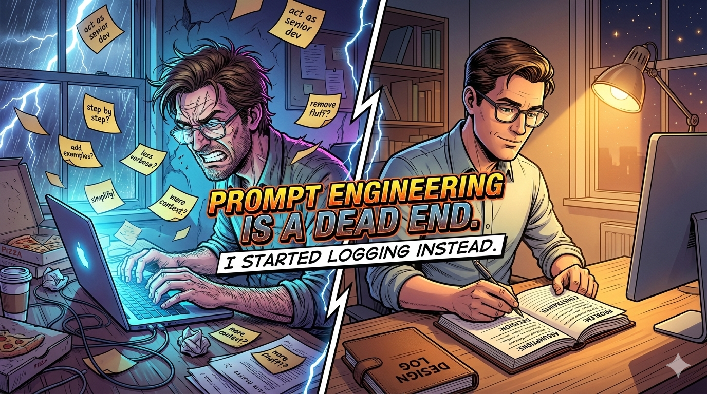 Prompt engineering is a dead end. I started logging instead.