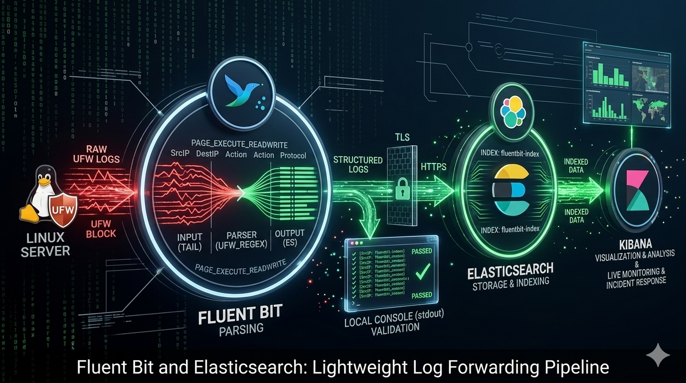 Building a Lightweight Log Forwarding Pipeline with Fluent Bit and Elasticsearch