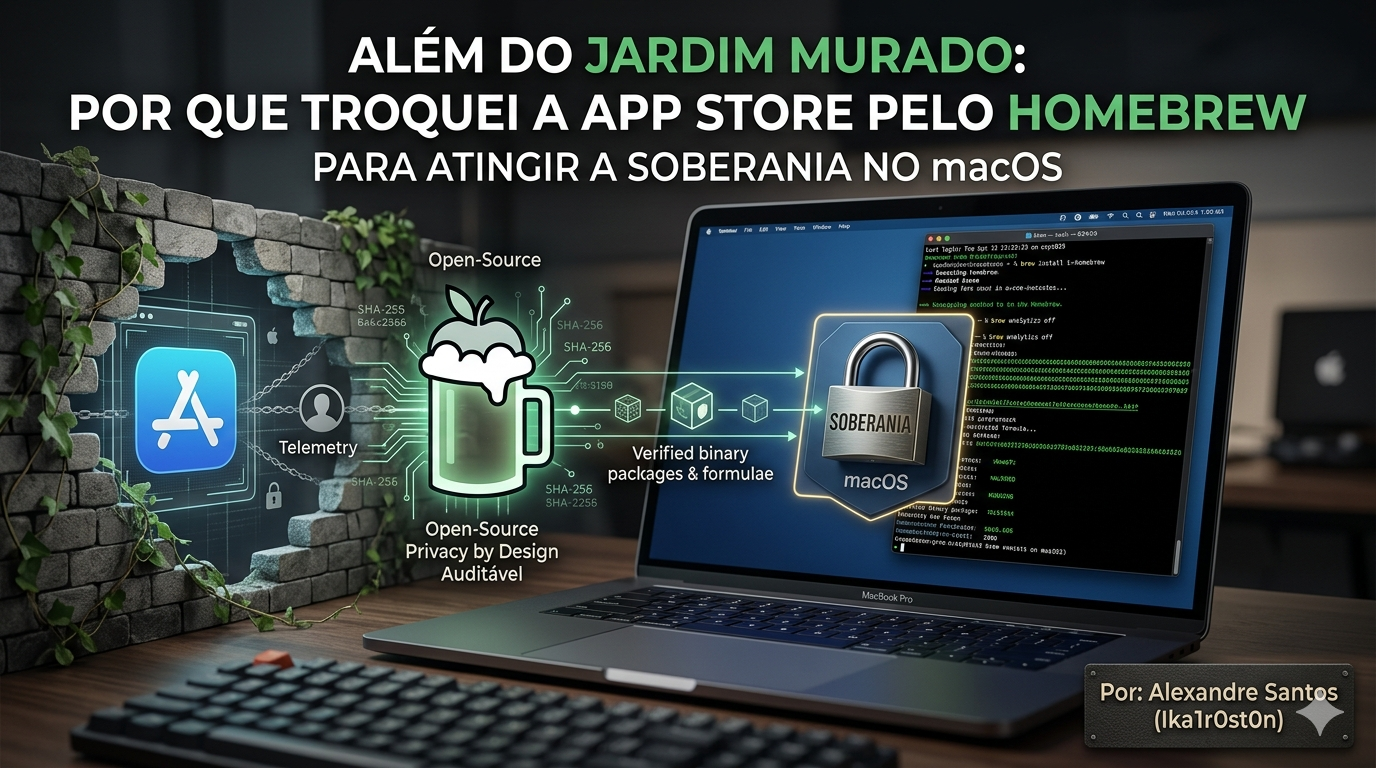 Além do Jardim Murado: Por que troquei a App Store pelo Homebrew para atingir a Soberania no macOS