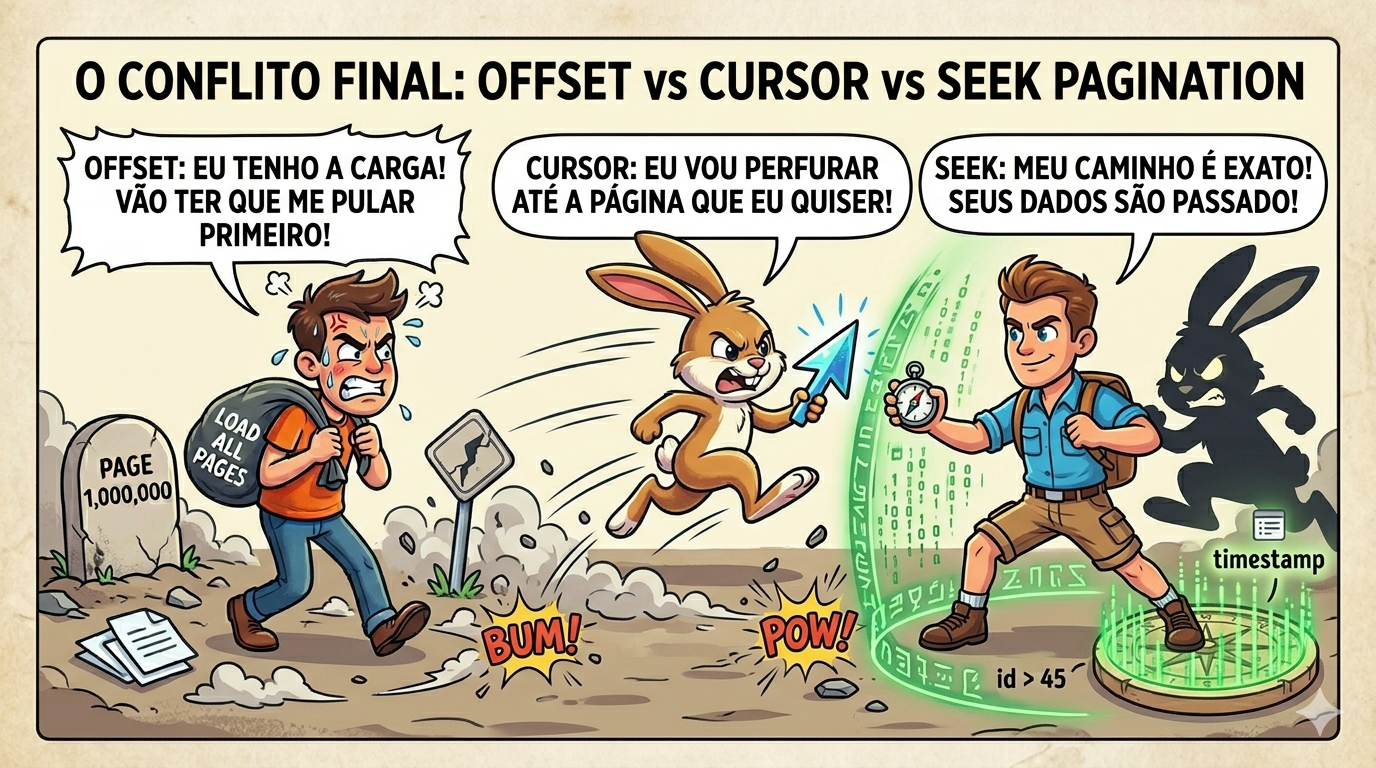 OFFSET vs Cursor vs Keyset/Seek Pagination