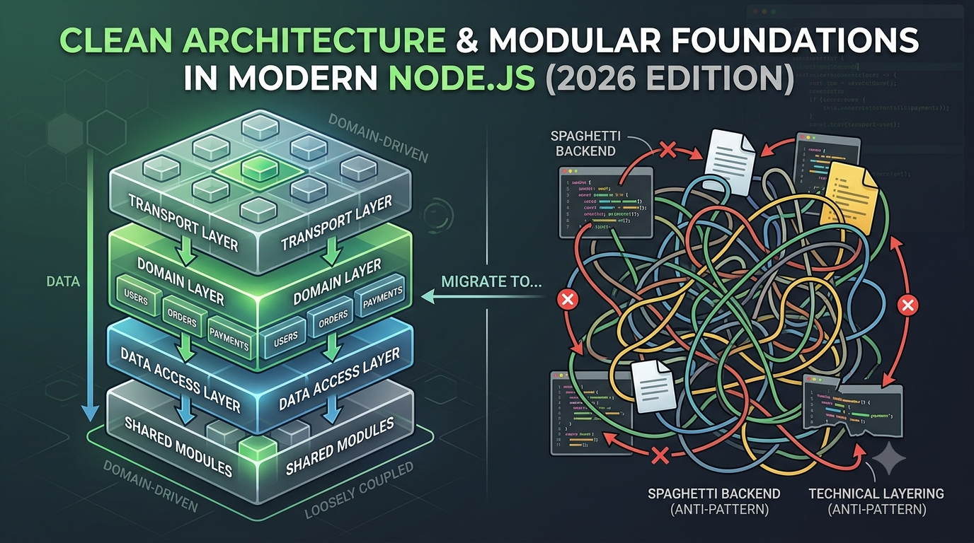 Clean Architecture & Modular Foundations in Modern Node.js (2026 Edition)