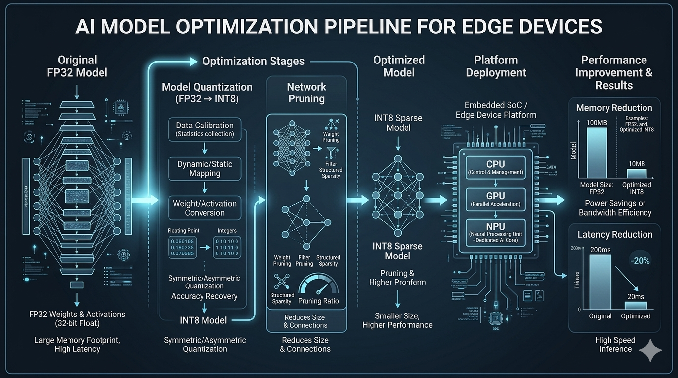 AI Model Optimization for Edge Devices: Quantization, Pruning, and Runtime Tuning Explained
