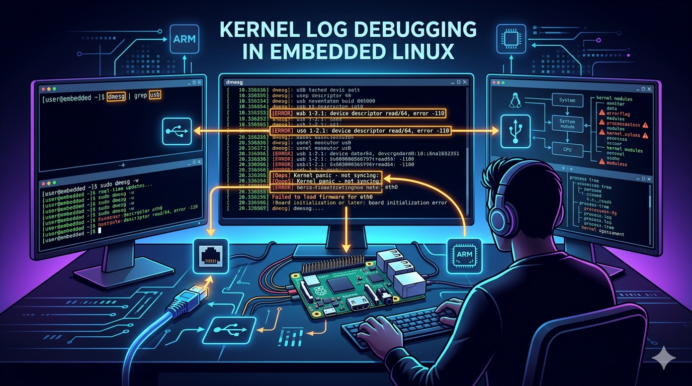How to Analyze Kernel Logs (dmesg) Effectively in Embedded Linux BSP Development