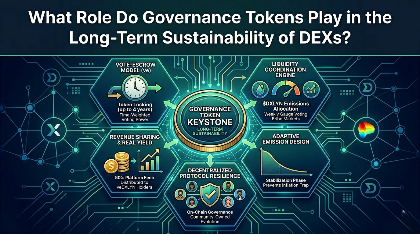 What Role Do Governance Tokens Play in the Long-Term Sustainability of DEXs?