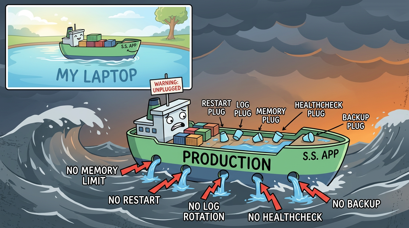 Your docker-compose.yml Will Break in Production: 5 Settings Everyone Forgets