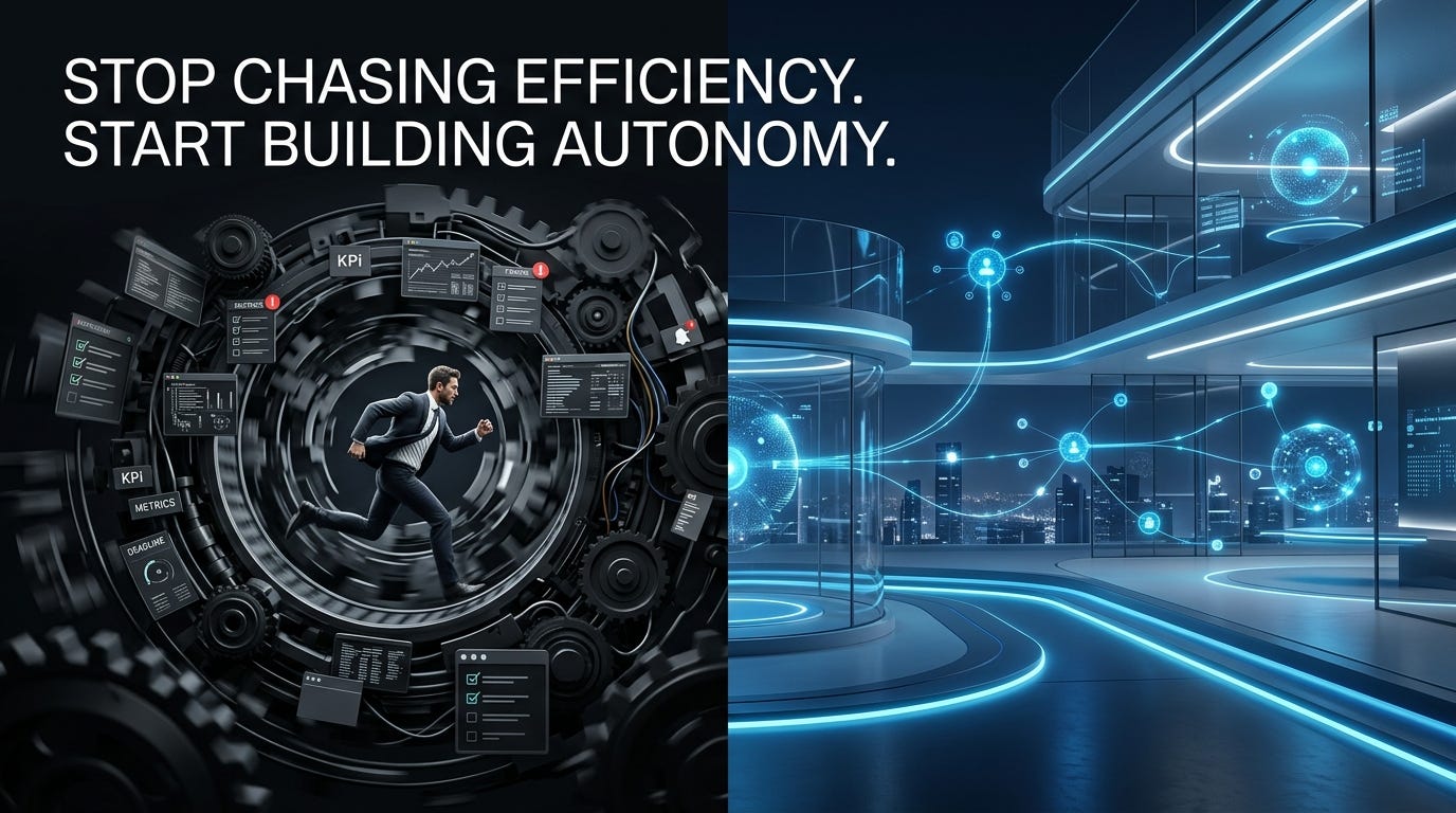 Stop Chasing Efficiency. Start Building Autonomy.