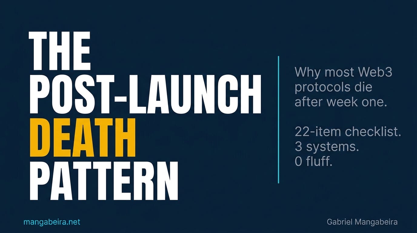 Why Most Web3 Protocols Die 90 Days After Launch