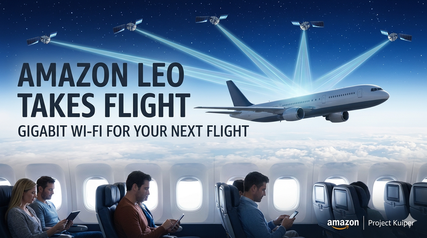 Amazon Leo Takes Flight: Gigabit Wi-Fi for Your Next Flight