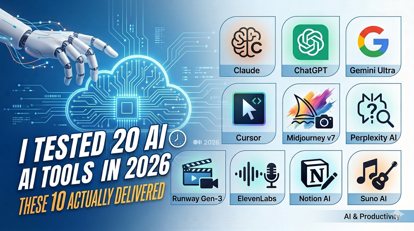I Tested 20 AI Tools in 2026 – These 10 Actually Delivered