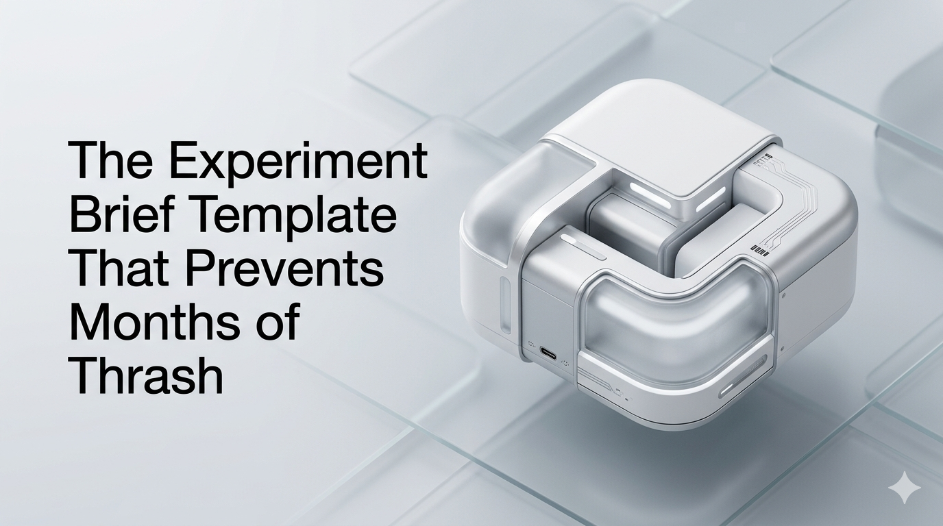 The Experiment Brief Template That Prevents Months of Thrash
