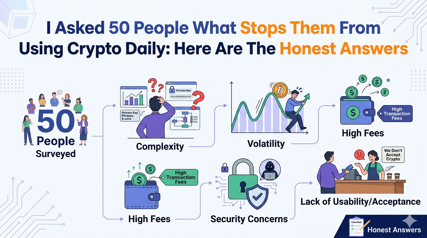 I Asked 50 People What Stops Them From Using Crypto Daily: Here Are The Honest Answers