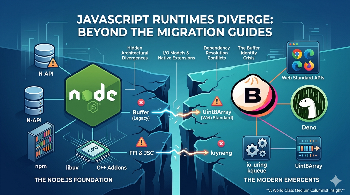 JavaScript Runtimes Diverge in Places Migration Guides Skip