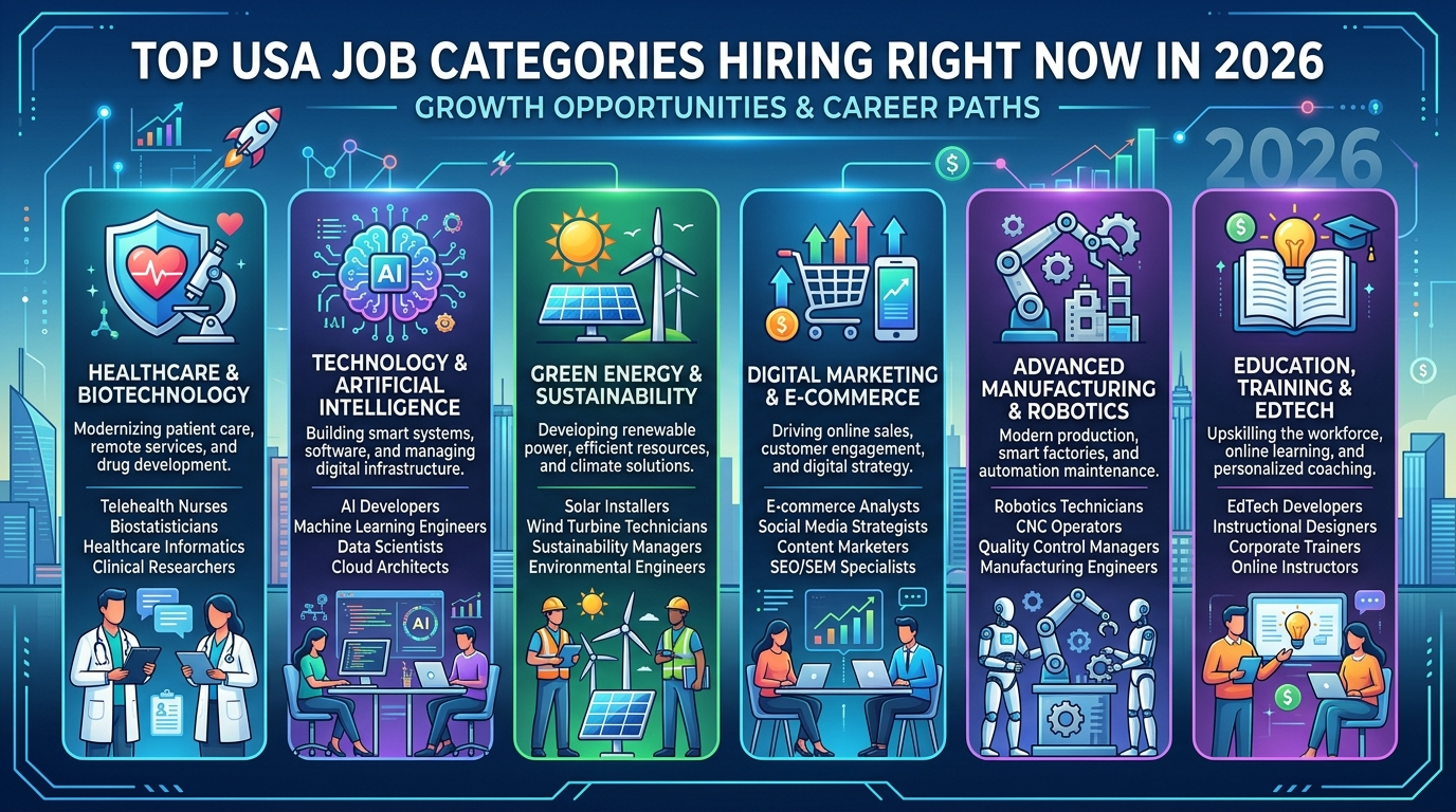 Top USA Job Categories Hiring Right Now in 2026