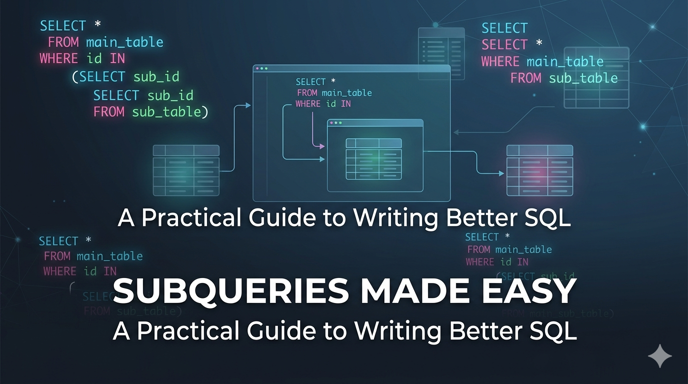 Subqueries Made Easy: A Practical Guide to Writing Better SQL