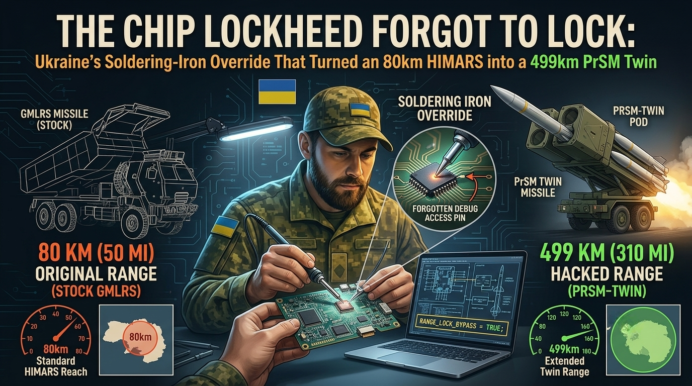 The Chip Lockheed Forgot to Lock: Ukraine’s Soldering-Iron Override That Turned an 80km HIMARS into…