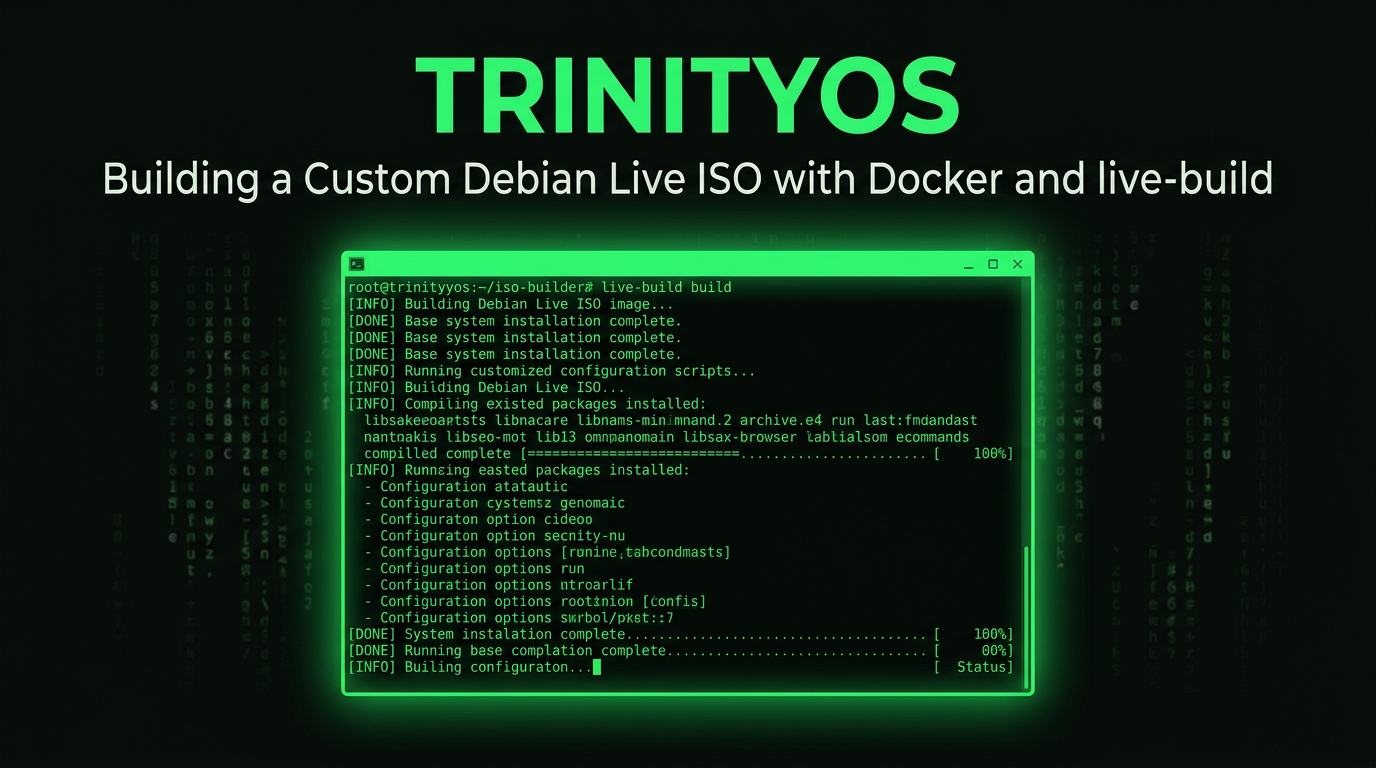 Building a Custom Debian Live ISO with Docker and live-build: A TrinityOS Case Study