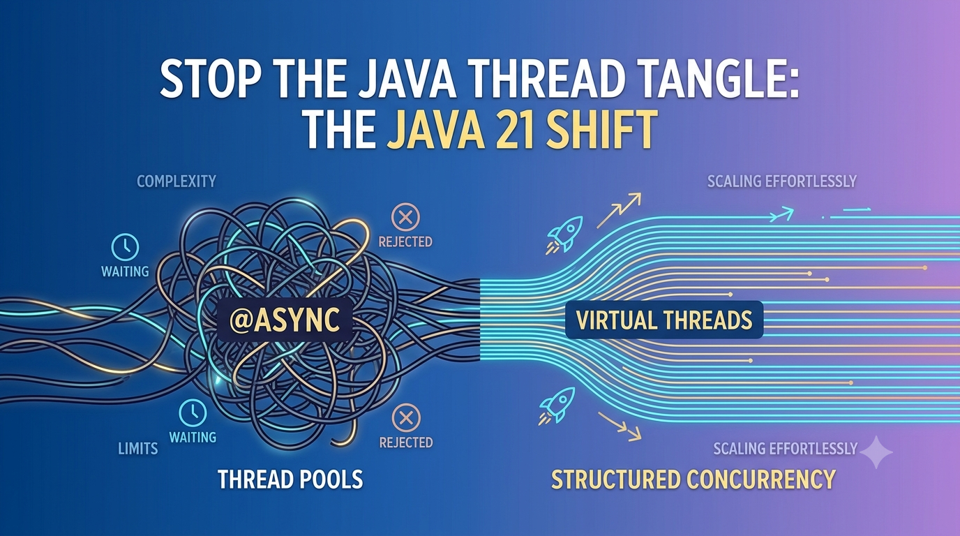 Still Blocking Your Main Thread in 2026? 4 Concurrency Patterns in Java 21 That Replace @Async