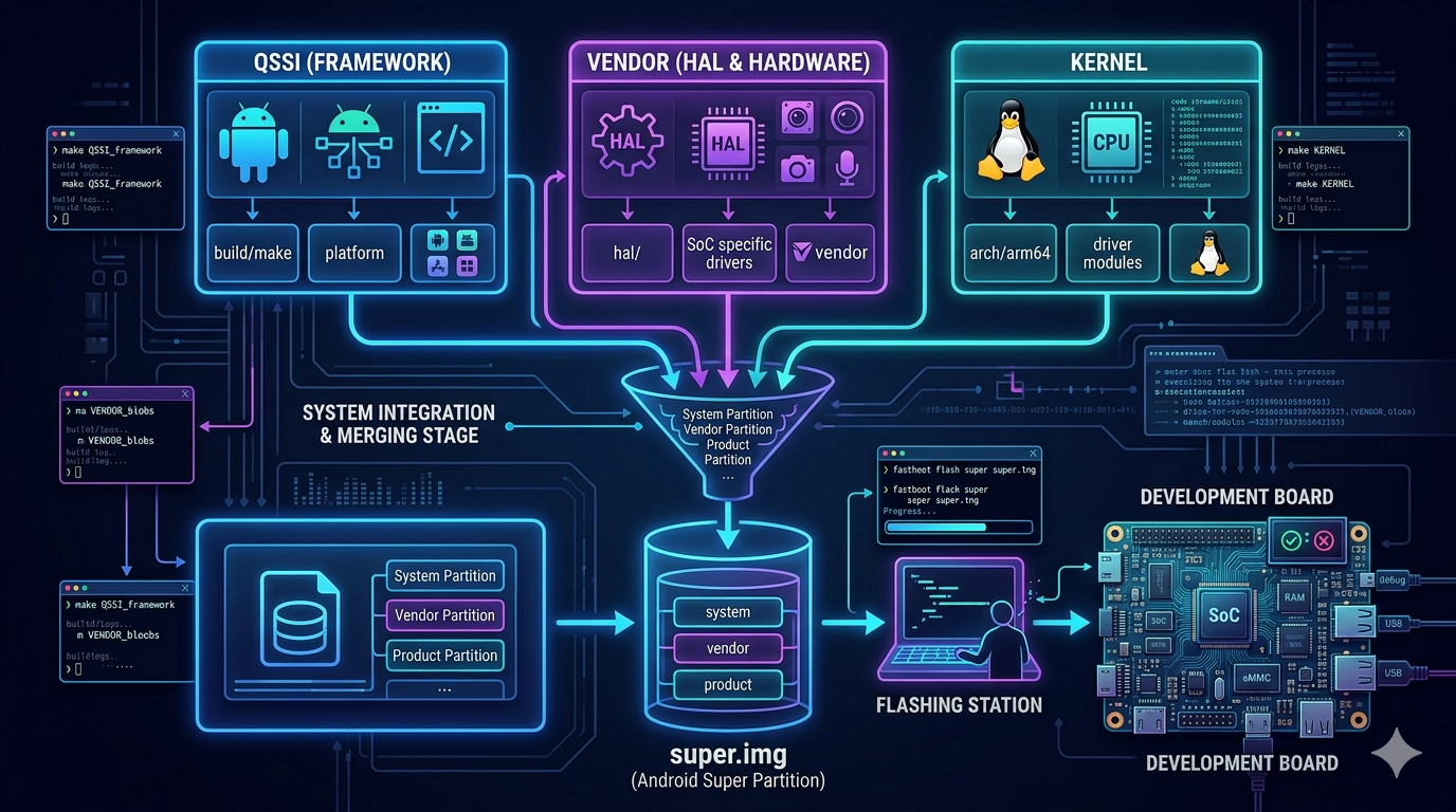 Android BSP Build System Explained: QSSI, Vendor, super.img (Step-by-Step Guide)