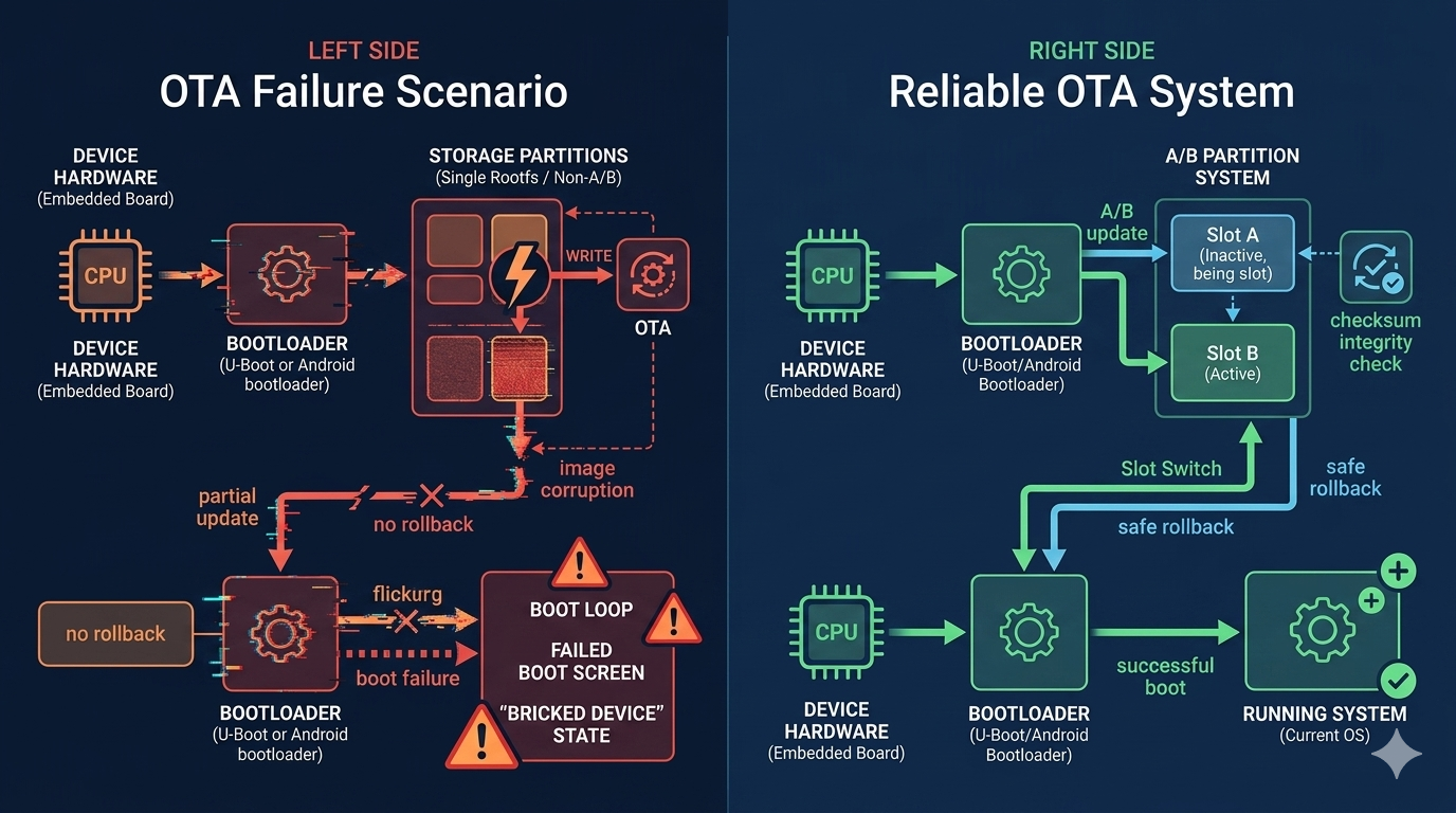 Why Your OTA Update Fails in Production (Real Debug Guide for Embedded Linux & Android BSP)
