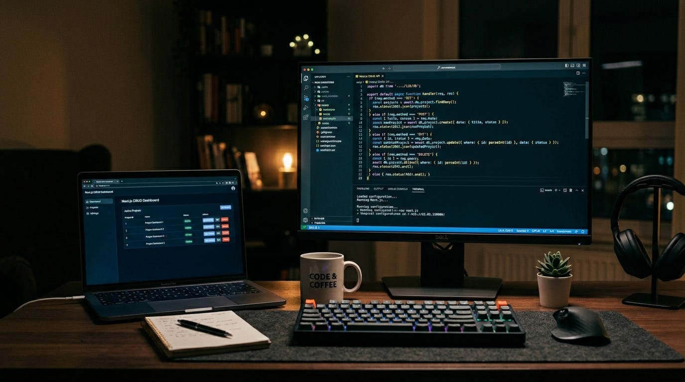 How to Build a Full CRUD App in Next.js (Frontend + Backend)