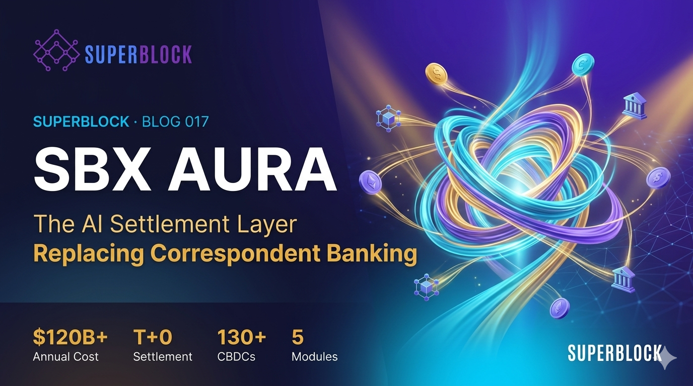 SBX AURA: The AI Settlement Layer
Replacing Correspondent Banking