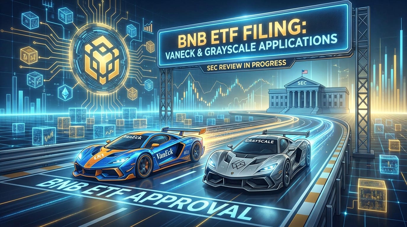 BNB ETF Filing: VanEck and Grayscale Both Submit Applications — What Happens Next?