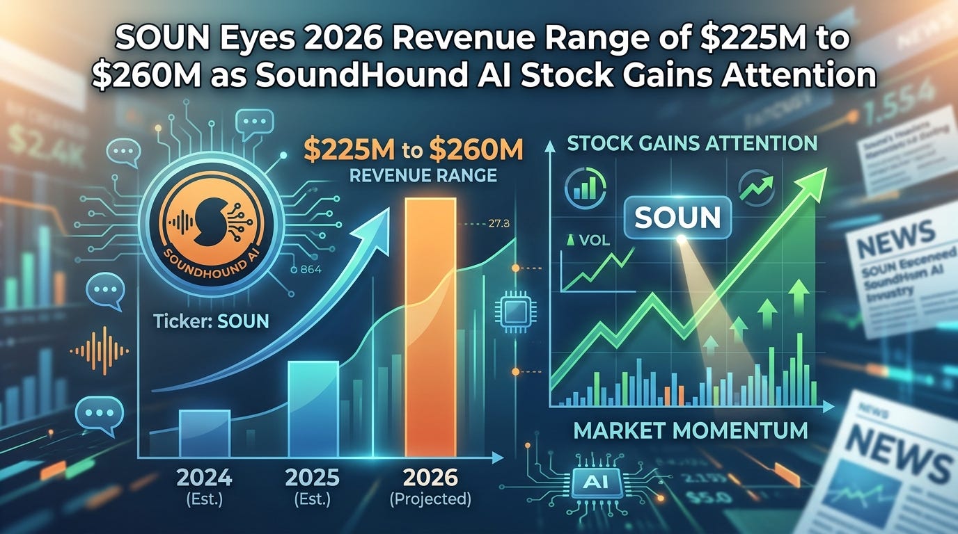SOUN Eyes 2026 Revenue Range of $225M to $260M as SoundHound AI Stock Gains Attention