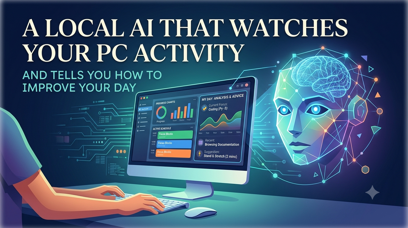 A Local AI That Watches Your PC Activity and Tells You How to Improve Your Day