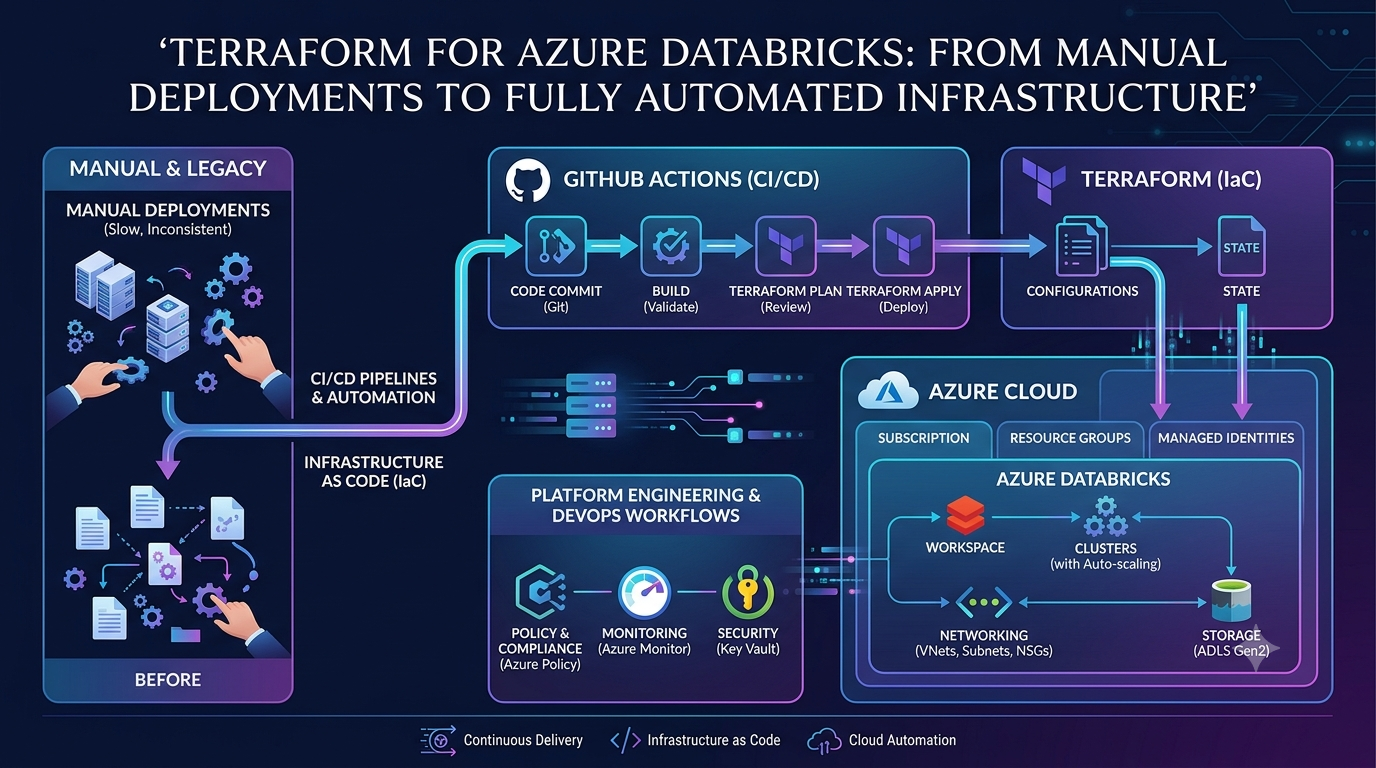 Terraform for Azure Databricks: From Manual Deployments to Fully Automated Infrastructure with…