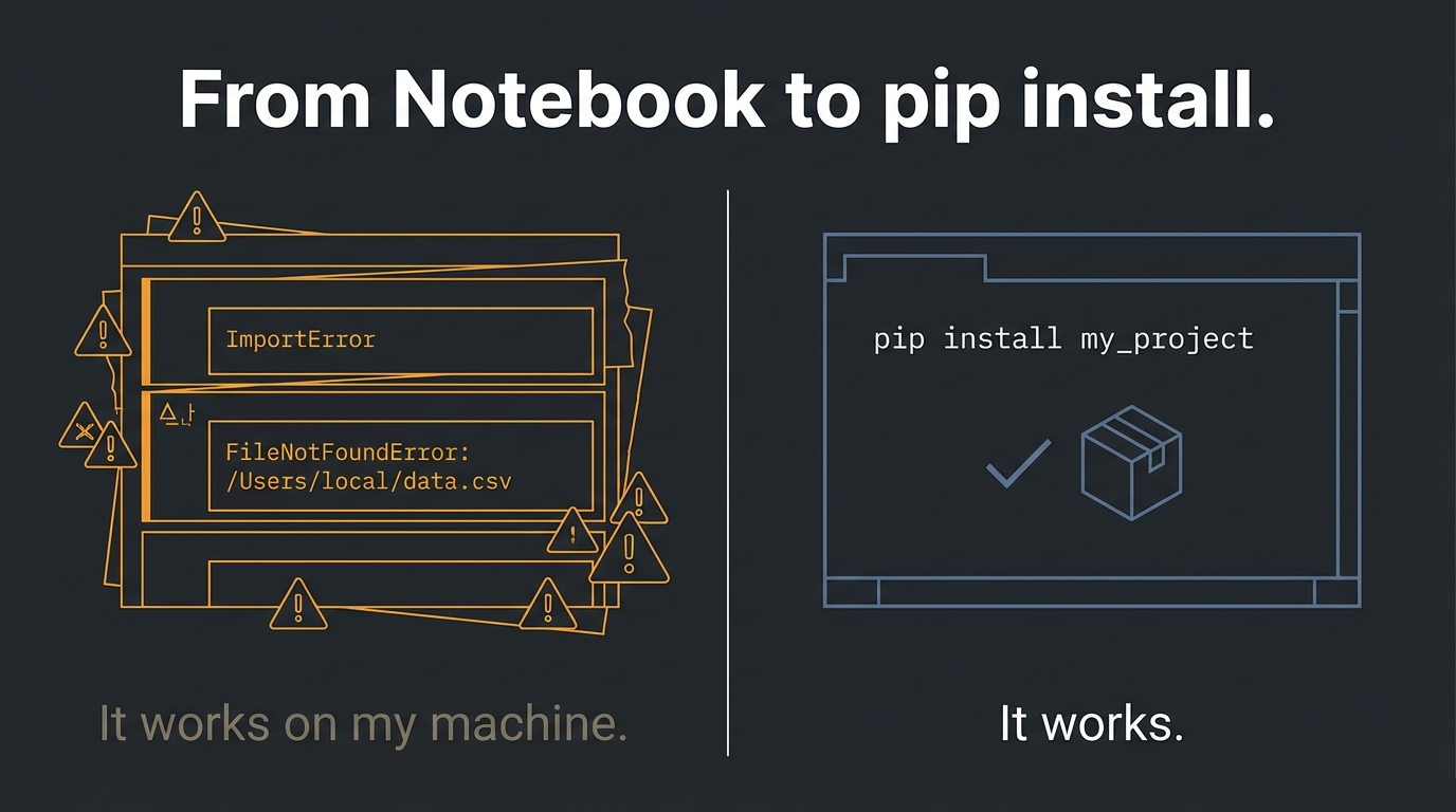 From Notebook to pip install: A Packaging Guide for Data Scientists