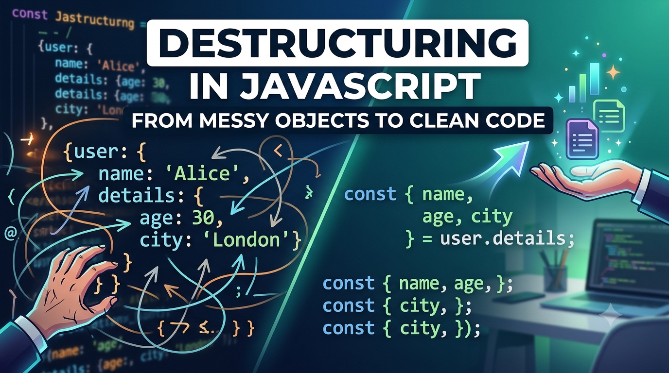 Destructuring in JavaScript: From Messy Objects to Clean Code