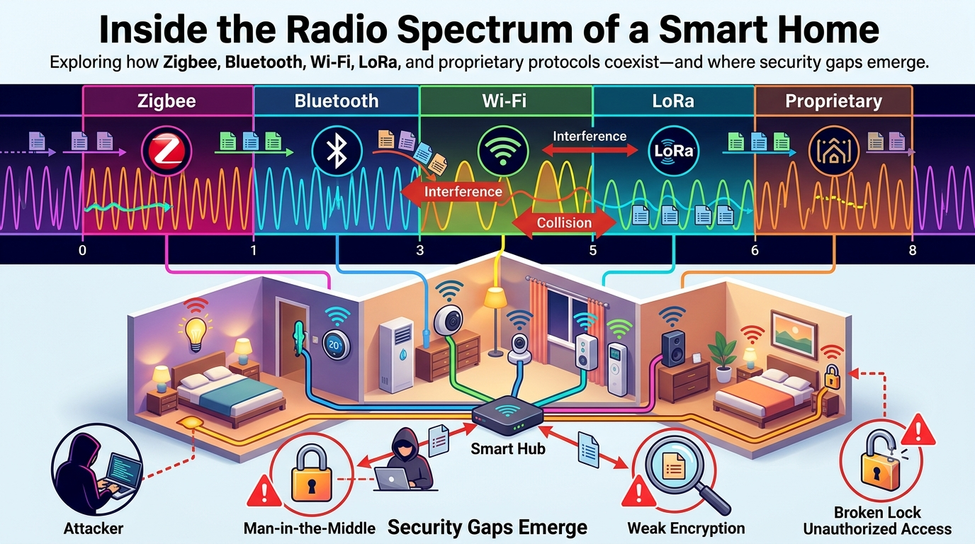 Inside the Radio Spectrum of a Smart Home