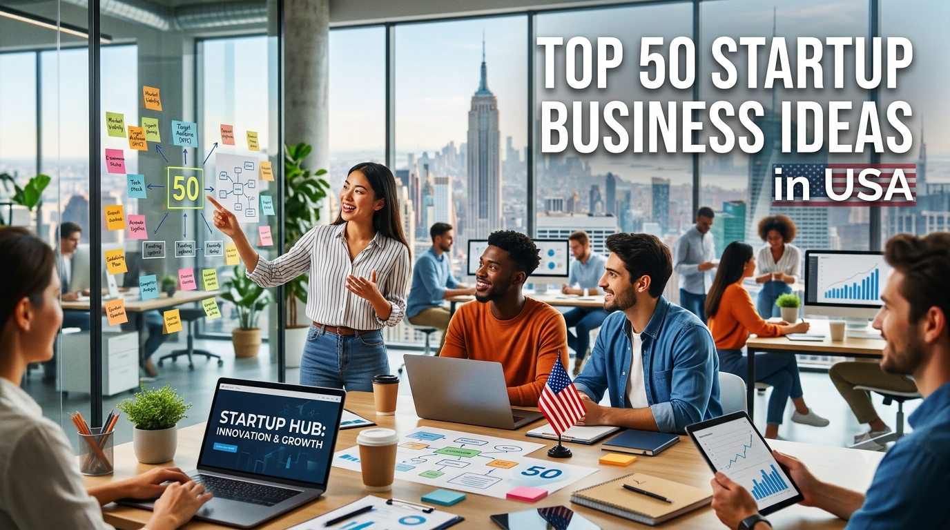 Top 50 Startup Business Ideas in USA: Complete 2026 List