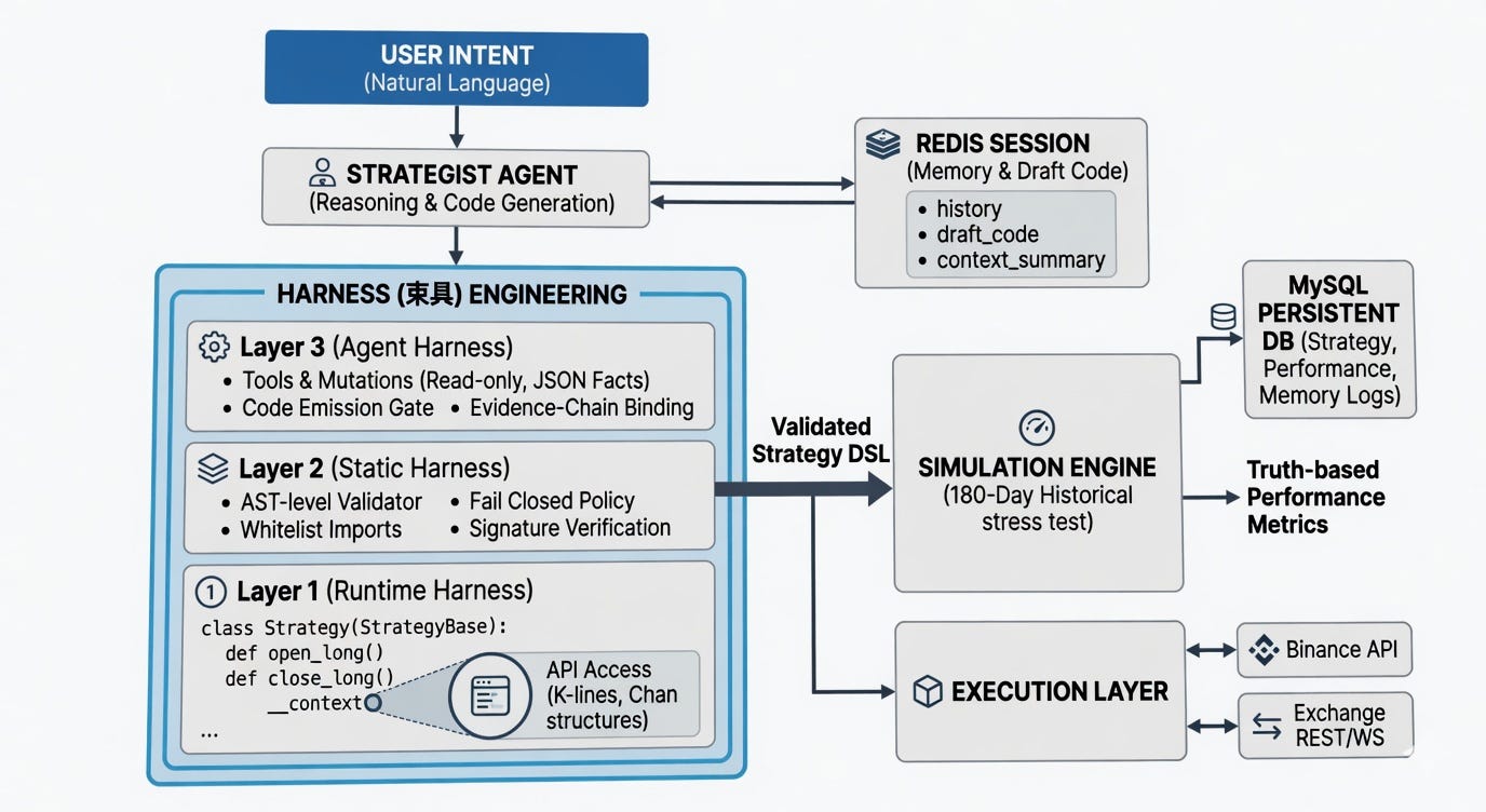 Designing a Multi-Agent Quantitative Trading System: The Harness Engineering Approach