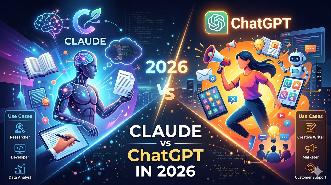 Claude vs ChatGPT in 2026: An Honest Comparison (With Real Use Cases by Profession)