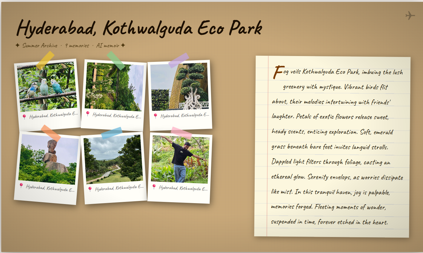 I Built a Free AI-Powered Travel Scrapbook App with Python — No Paid APIs, No Subscriptions