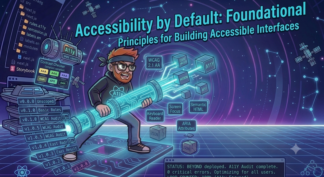 Accessibility by Default: Foundational Principles for Building Accessible Interfaces