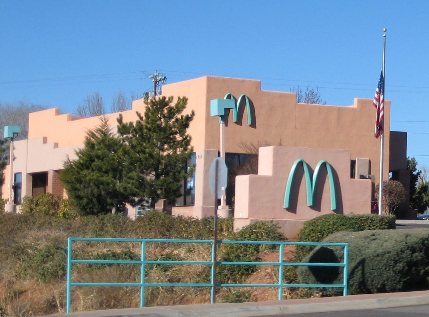 In Sedona, Arizona, McDonald’s Arches Are Turquoise