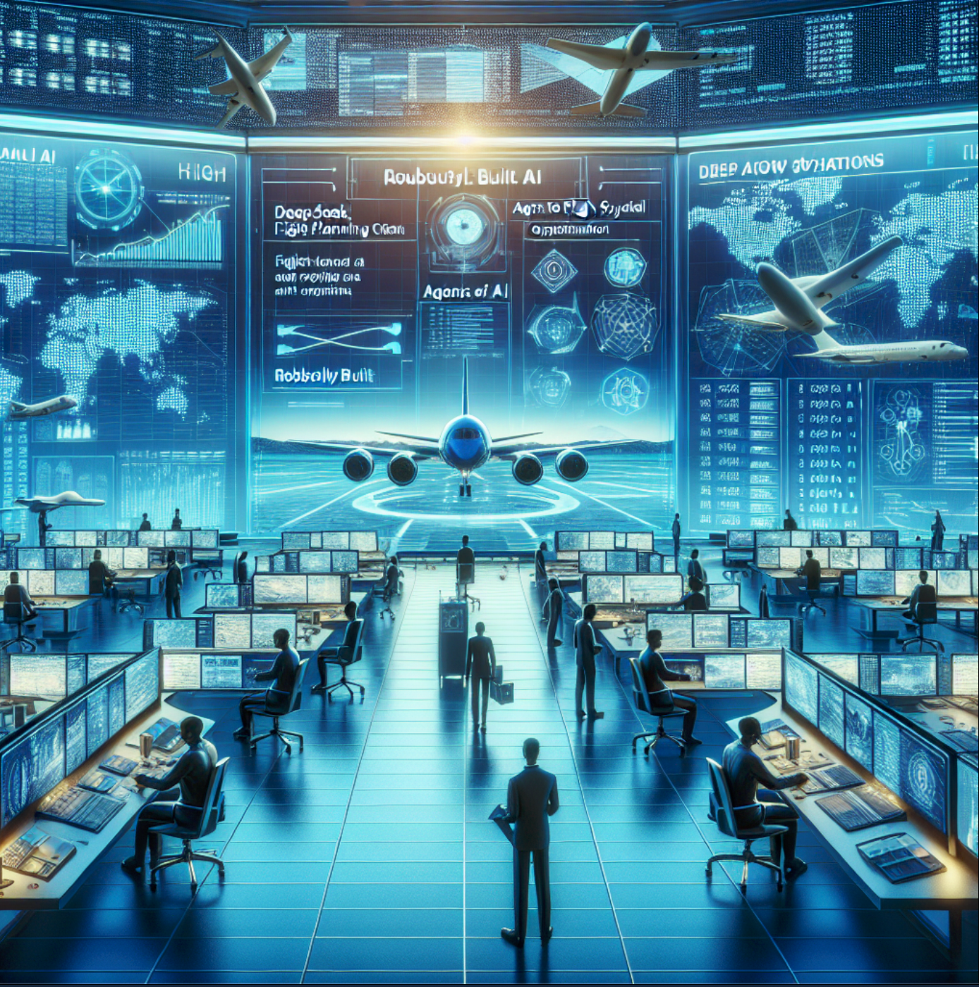 The Orchestration of Air Travel: Agentic AI DeepSeek and CrewAI-Powere