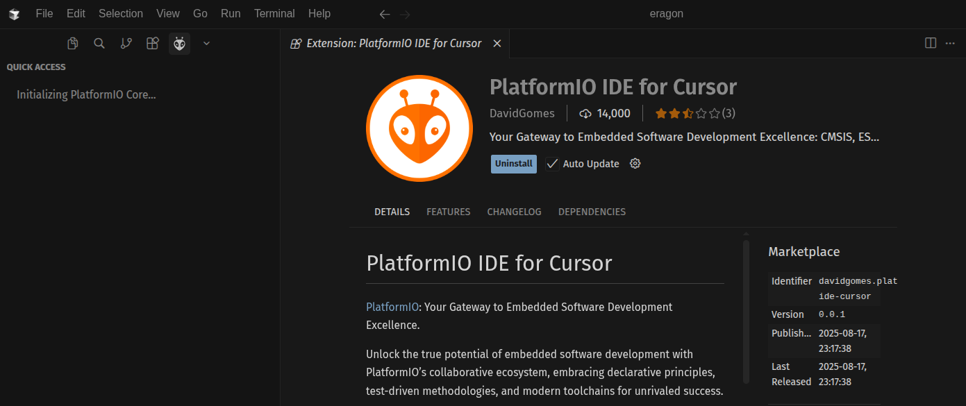 Why PlatformIO IDE Gets Stuck on “Initializing PlatformIO Core” in Cursor — and How to Fix It in 2…